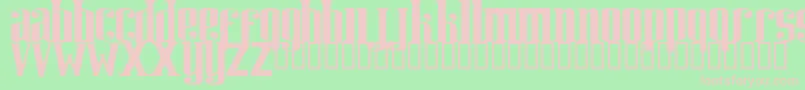 RIWEUK   Font – Pink Fonts on Green Background