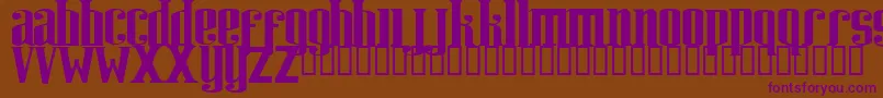 RIWEUK   Font – Purple Fonts on Brown Background