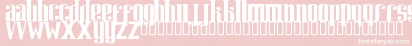 RIWEUK   Font – White Fonts on Pink Background