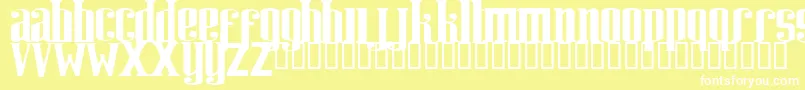 RIWEUK   Font – White Fonts on Yellow Background