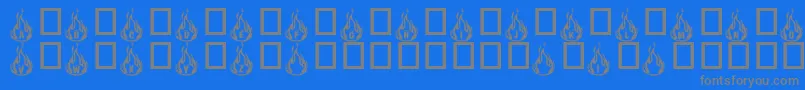 Fonte rmfire   – fontes cinzas em um fundo azul