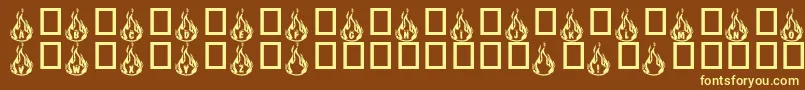 rmfire   Font – Yellow Fonts on Brown Background