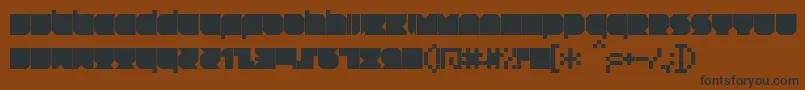 RNSTNT   Font – Black Fonts on Brown Background