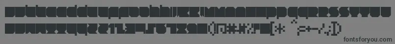 RNSTNT   Font – Black Fonts on Gray Background