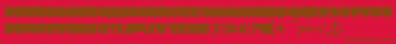 RNSTNT   Font – Brown Fonts on Red Background