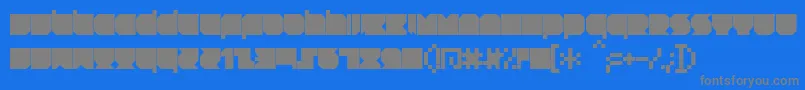 Lisätietoja RNSTNT -fontista RNSTNT -fontti – harmaat kirjasimet sinisellä taustalla