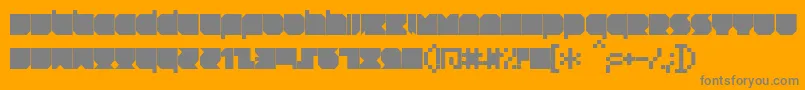 RNSTNT   Font – Gray Fonts on Orange Background