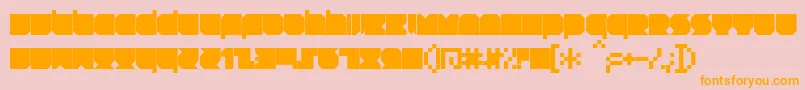 RNSTNT   Font – Orange Fonts on Pink Background