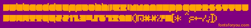 RNSTNT   Font – Orange Fonts on Purple Background