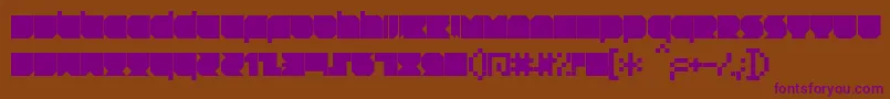 RNSTNT   Font – Purple Fonts on Brown Background