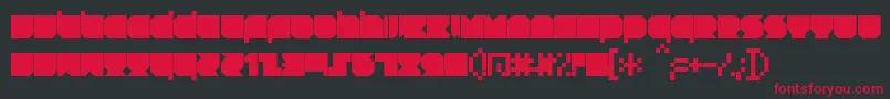 RNSTNT   Font – Red Fonts on Black Background