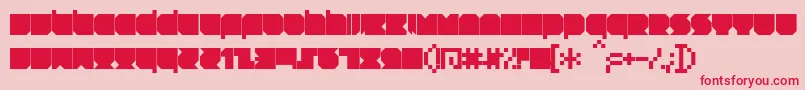 RNSTNT   Font – Red Fonts on Pink Background