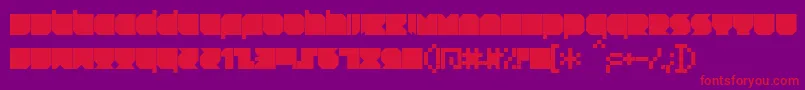 RNSTNT   Font – Red Fonts on Purple Background