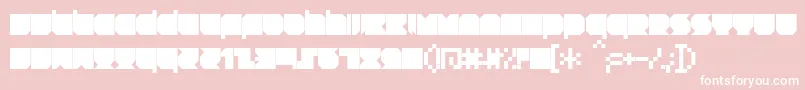 RNSTNT   Font – White Fonts on Pink Background