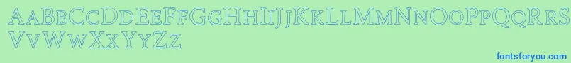 Więcej informacji o czcionce Road Race Outline Czcionka Road Race Outline – niebieskie czcionki na zielonym tle