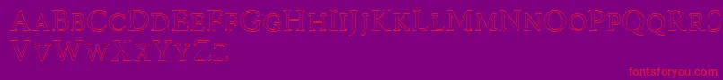 Road Race Outline Font – Red Fonts on Purple Background