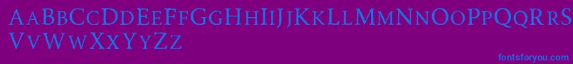 Road Race Rough Font – Blue Fonts on Purple Background