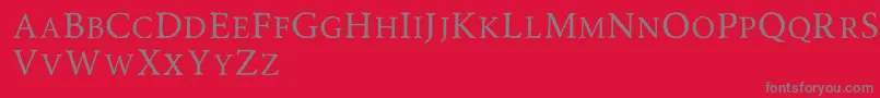 Road Race Rough Font – Gray Fonts on Red Background