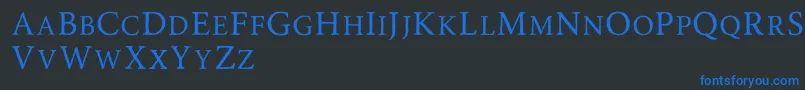 Road Race Rough Font – Blue Fonts on Black Background