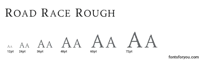 Road Race Rough (138800) Font Sizes