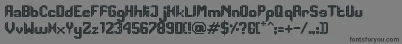 road track Font – Black Fonts on Gray Background