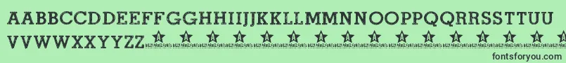 ROADMOVIE TRIAL    Font – Black Fonts on Green Background