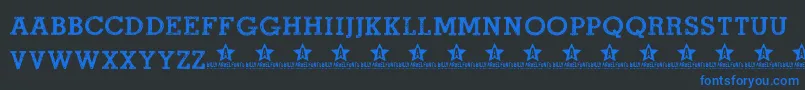 ROADMOVIE TRIAL    Font – Blue Fonts on Black Background