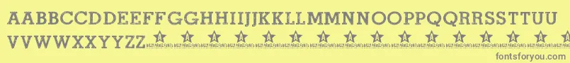 ROADMOVIE TRIAL    Font – Gray Fonts on Yellow Background