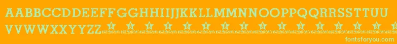 ROADMOVIE TRIAL    Font – Green Fonts on Orange Background