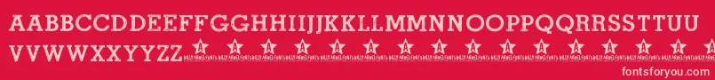 ROADMOVIE TRIAL    Font – Pink Fonts on Red Background
