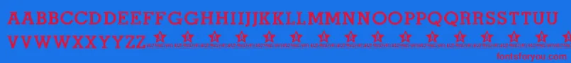 ROADMOVIE TRIAL    Font – Red Fonts on Blue Background