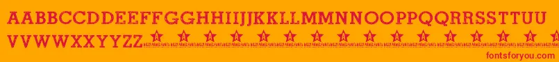 ROADMOVIE TRIAL    Font – Red Fonts on Orange Background