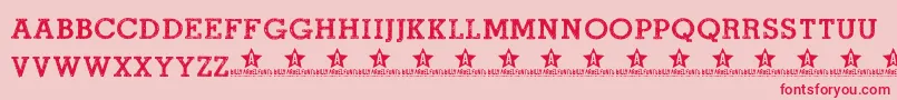 ROADMOVIE TRIAL    Font – Red Fonts on Pink Background