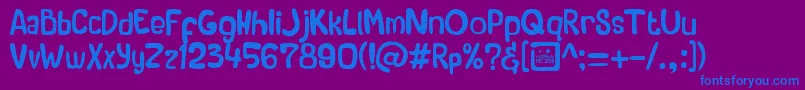 Roadshow IAIC 2013 Font – Blue Fonts on Purple Background