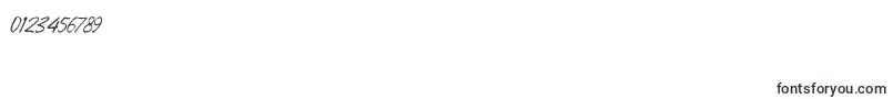 Roadsouth demo-Schriftart – Schriften für Zahlen und Nummern