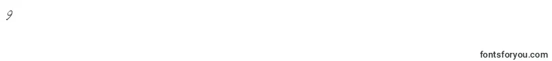 フォントRoadsouth demo – フォント数字9