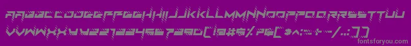RoadTest Italic-Schriftart – Graue Schriften auf violettem Hintergrund