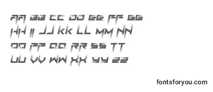 Schriftart RoadTest Italic