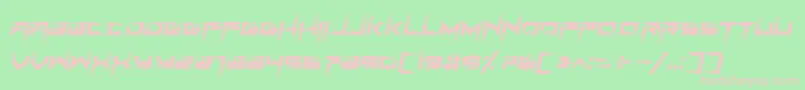 RoadTest Italic Font – Pink Fonts on Green Background