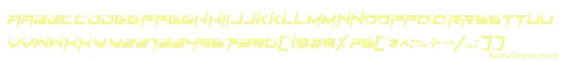 RoadTest Italic-fontti – keltaiset fontit