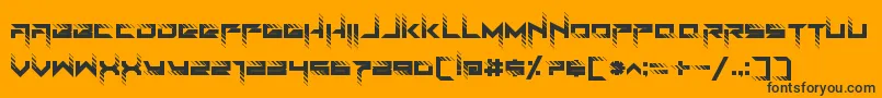 RoadTest Font – Black Fonts on Orange Background