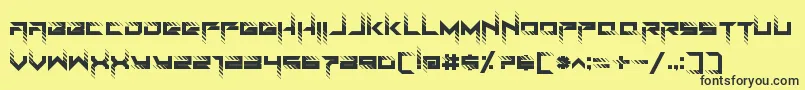 RoadTest Font – Black Fonts on Yellow Background
