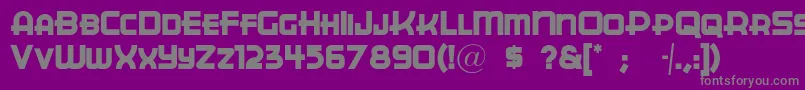 Cuppajoe-Schriftart – Graue Schriften auf violettem Hintergrund