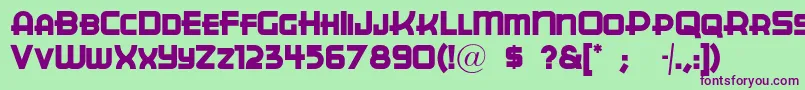 Cuppajoe Font – Purple Fonts on Green Background