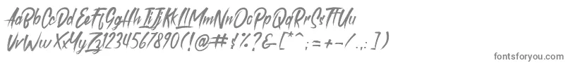 フォントroastink demo – 白い背景に灰色の文字