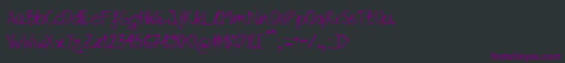 ROBER    Font – Purple Fonts on Black Background