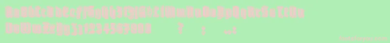 RobertFilled Font – Pink Fonts on Green Background