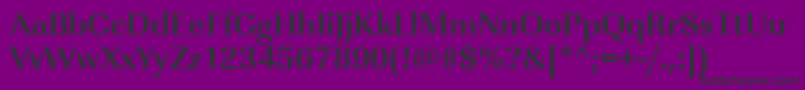 Police UrwimperialtBold – polices noires sur fond violet