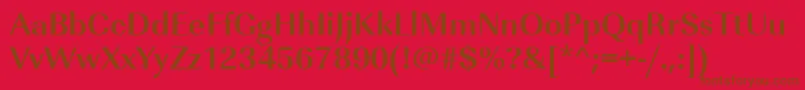UrwimperialtBold Font – Brown Fonts on Red Background