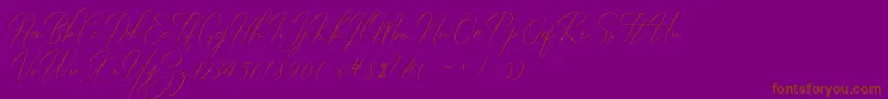 Шрифт Robertortiz – коричневые шрифты на фиолетовом фоне